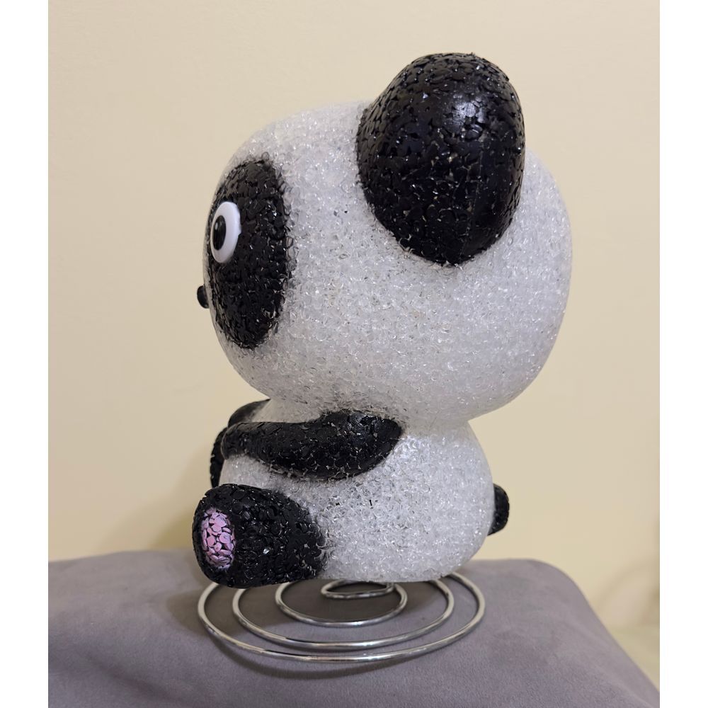 Sparkle panda lamp on spring 7.5" - Picture 2 of 9
